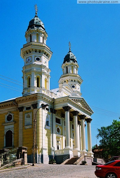 Uzhgorod. Holy Cross Cathedral Church Zakarpattia Region Ukraine photos