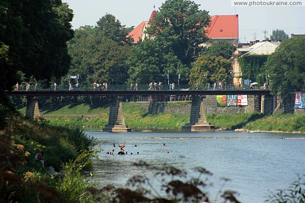 Uzhgorod. At waterfront Independence Zakarpattia Region Ukraine photos