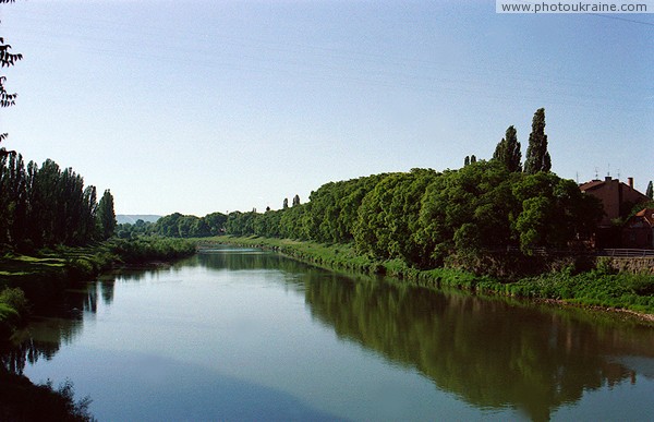 Uzhgorod. Wide river bed Uzh Zakarpattia Region Ukraine photos