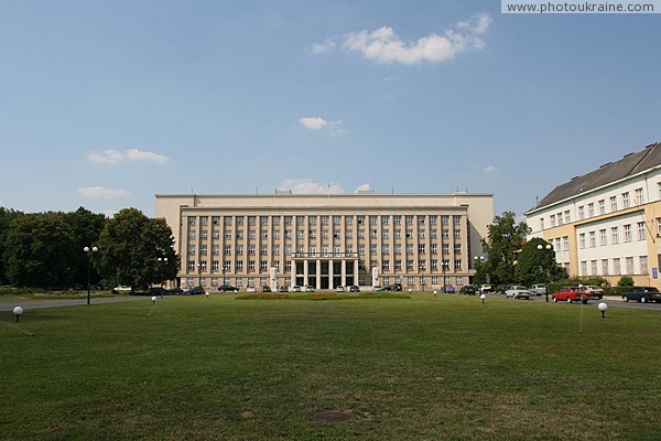 Uzhgorod. At People's Square Zakarpattia Region Ukraine photos