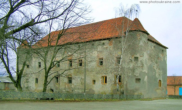 Chynadiyovo. Northern facade of castle St Miklosh Zakarpattia Region Ukraine photos