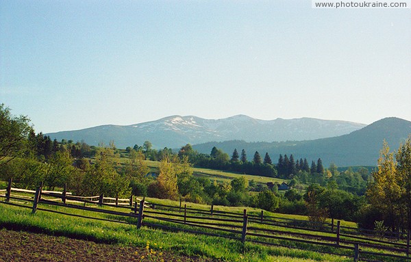 Lazeshyna. Transcarpathian mountain landscape Zakarpattia Region Ukraine photos