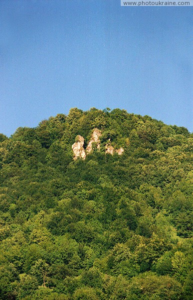 Lug. Rocks on hillside Pace (1090 m) Zakarpattia Region Ukraine photos