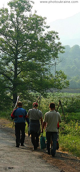 Reapers go to work Zakarpattia Region Ukraine photos