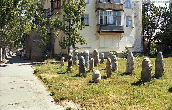 Berdiansk. Polovetsian women in museum Zaporizhzhia Region Ukraine photos