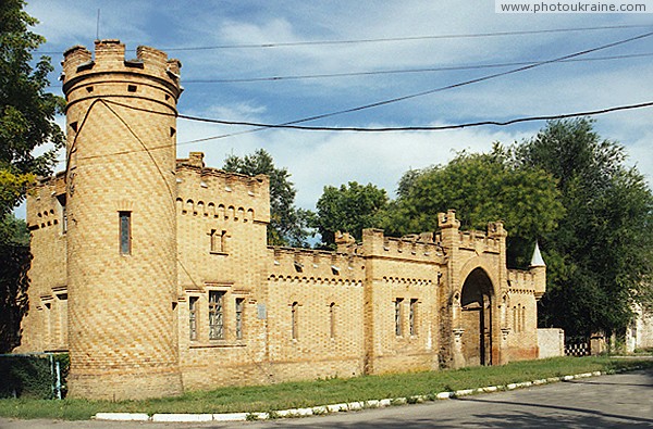 Vasylivka. Front facade of East wing Zaporizhzhia Region Ukraine photos