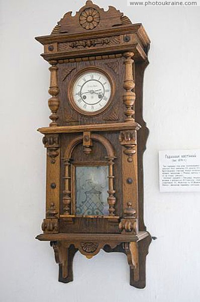 Vasylivka. Wall clock in open-air museum Zaporizhzhia Region Ukraine photos