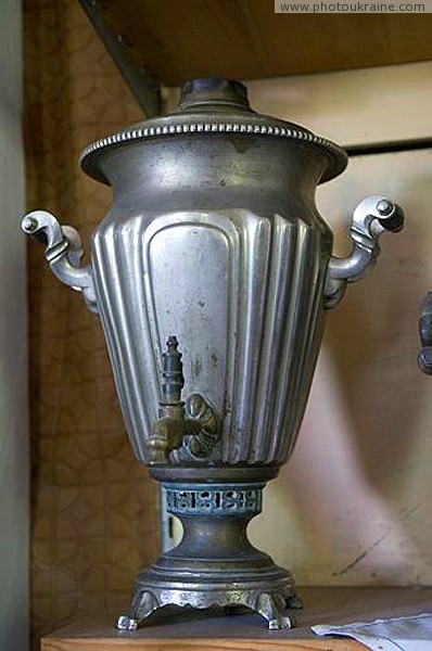 Vasylivka. Old museum samovar Zaporizhzhia Region Ukraine photos