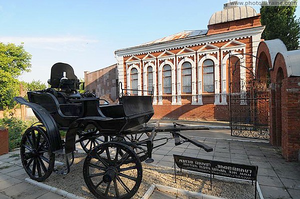 Guliaypole. Tachanka on yard museum Zaporizhzhia Region Ukraine photos