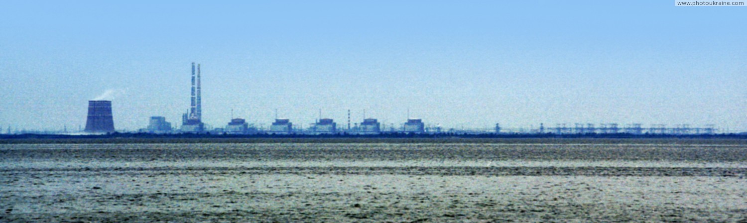 Энергодар. Панорама Запорожской АЭС Запорожская область Фото Украины