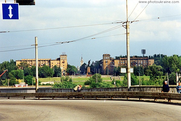 Zaporizhzhia. On Dnieper dam Zaporizhzhia Region Ukraine photos