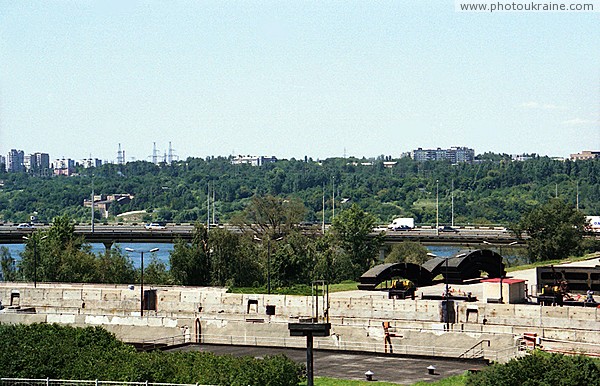 Zaporizhzhia. Transport rack Dniproges Zaporizhzhia Region Ukraine photos