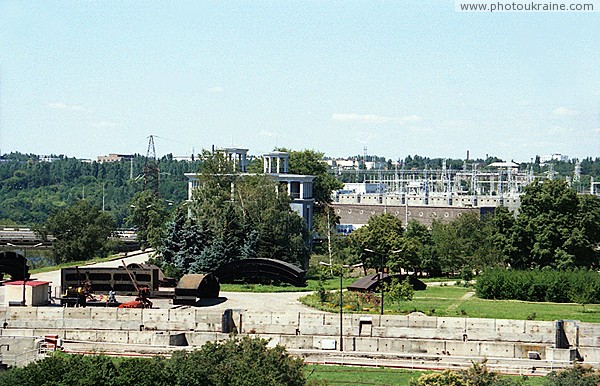 Zaporizhzhia. Towers of old gateway Dniproges Zaporizhzhia Region Ukraine photos