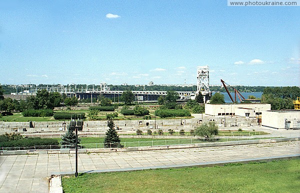 Zaporizhzhia. Old and new gateways Dniproges Zaporizhzhia Region Ukraine photos