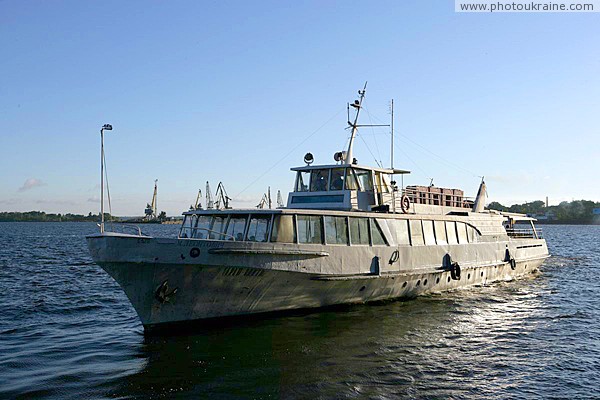 Zaporizhzhia. Pleasure boat Zaporizhzhia Region Ukraine photos