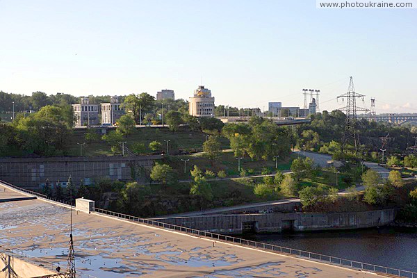 Zaporizhzhia. From roof of turbine hall 2 Dniproges Zaporizhzhia Region Ukraine photos