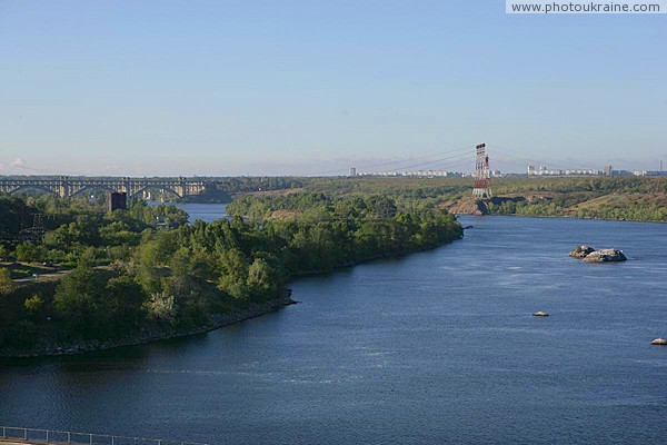 Zaporizhzhia. Sluice dam in tailrace of dam Zaporizhzhia Region Ukraine photos