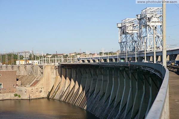 Zaporizhzhia. Most of 47 spans of Dniproges Zaporizhzhia Region Ukraine photos