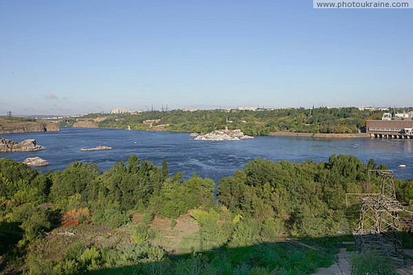Zaporizhzhia. Islands and rocks downstream of dam Zaporizhzhia Region Ukraine photos