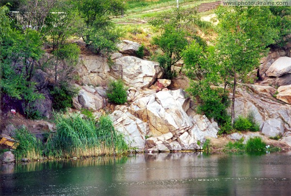 Zaporizhzhia. Granite left bank of Dnieper Zaporizhzhia Region Ukraine photos