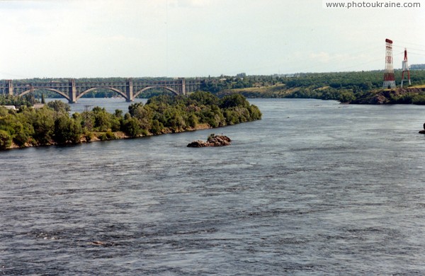 Zaporizhzhia. Sluice dam and rock Average Zaporizhzhia Region Ukraine photos