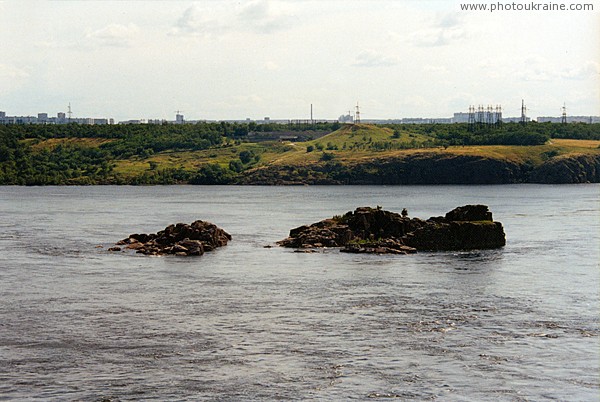 Zaporizhzhia. Rocks at northern edge of Khortytsia Zaporizhzhia Region Ukraine photos