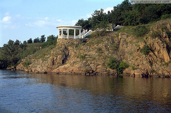 Zaporizhzhia. Ennobled shore island Khortytsia Zaporizhzhia Region Ukraine photos