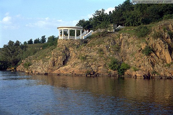 Zaporizhzhia. Ennobled shore island Khortytsia Zaporizhzhia Region Ukraine photos