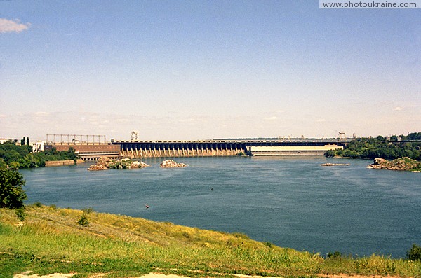 Zaporizhzhia. View on island Dniproges Khortytsia Zaporizhzhia Region Ukraine photos