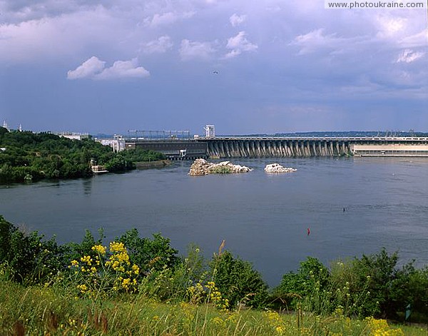 Zaporizhzhia. In downstream of Dniproges Zaporizhzhia Region Ukraine photos