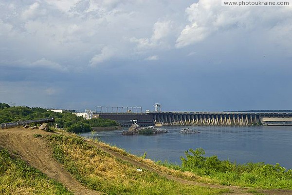 Zaporizhzhia. Gun on shaft of Cossack fortress Zaporizhzhia Region Ukraine photos