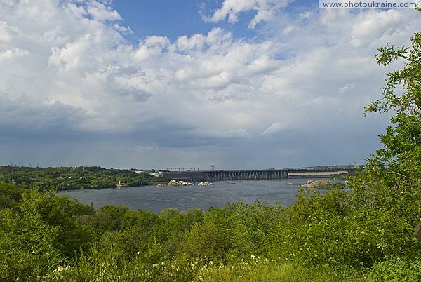 Zaporizhzhia. Hydropower landscape Zaporizhzhia Region Ukraine photos