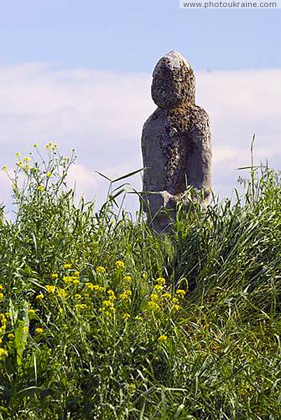 Zaporizhzhia. Polovtsian woman on island Khortytsia Zaporizhzhia Region Ukraine photos