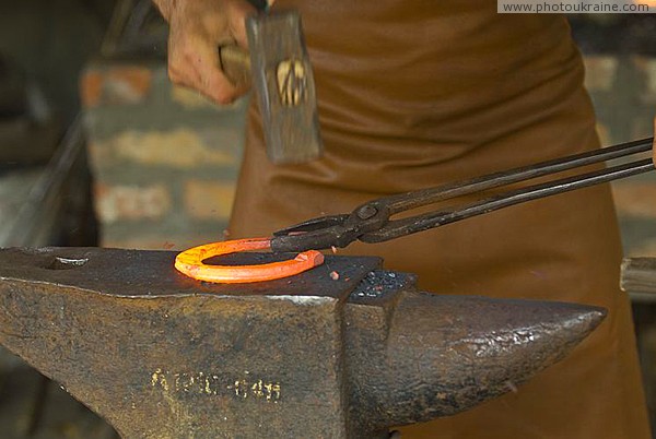 Zaporizhzhia. Forging horseshoes Zaporizhzhia Region Ukraine photos