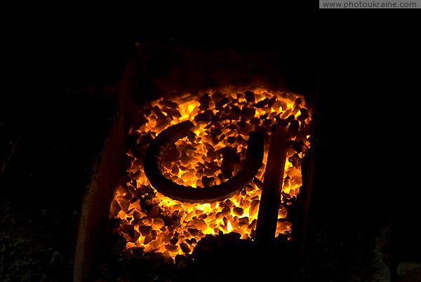 Zaporizhzhia. Horseshoe on coals Zaporizhzhia Region Ukraine photos