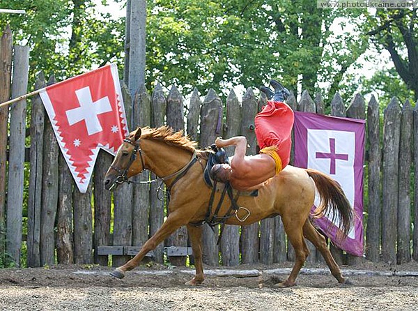 Zaporizhzhia. Horse theatre – Cossack pirouette Zaporizhzhia Region Ukraine photos
