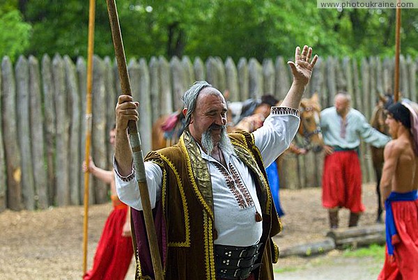 Zaporizhzhia. Horse theatre  Cossack leader Zaporizhzhia Region Ukraine photos