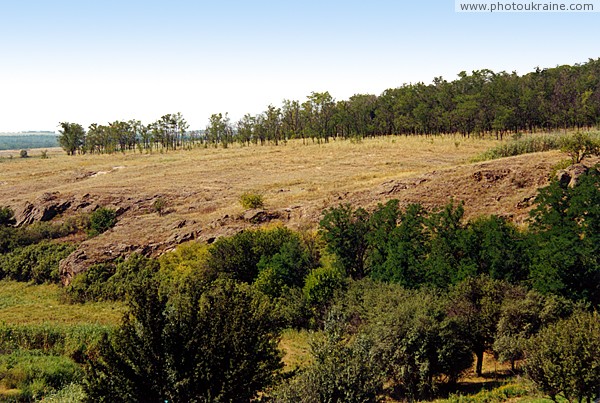 Kalaytanivka. Right slope of valley of river Berda Zaporizhzhia Region Ukraine photos