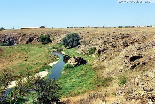 Mykolaivka. Effectively, picturesque valley Berda Zaporizhzhia Region Ukraine photos