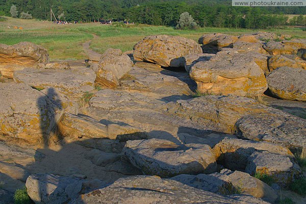 Terpinnia. Stone Grave and shadow of photographer Zaporizhzhia Region Ukraine photos