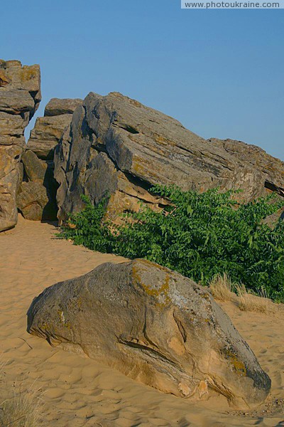 Terpinnia. Sand base of Stone Grave Zaporizhzhia Region Ukraine photos