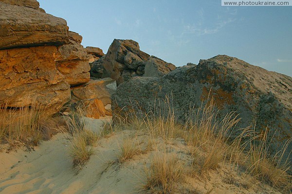 Terpinnia. Former beach Sarmatian Sea Zaporizhzhia Region Ukraine photos