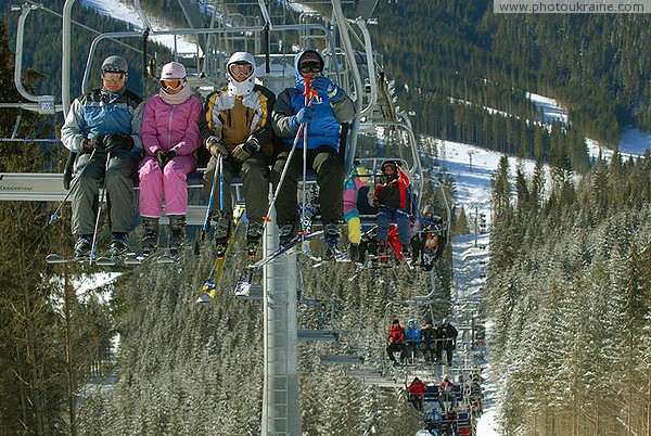 Bukovel.. 4-chair lift Ivano-Frankivsk Region Ukraine photos