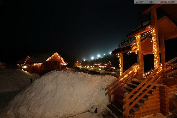 Bukovel. Alpine and cottage illumination Ivano-Frankivsk Region Ukraine photos