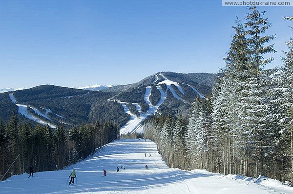 Bukovel. Bouquet of ski slopes of the resort Ivano-Frankivsk Region Ukraine photos