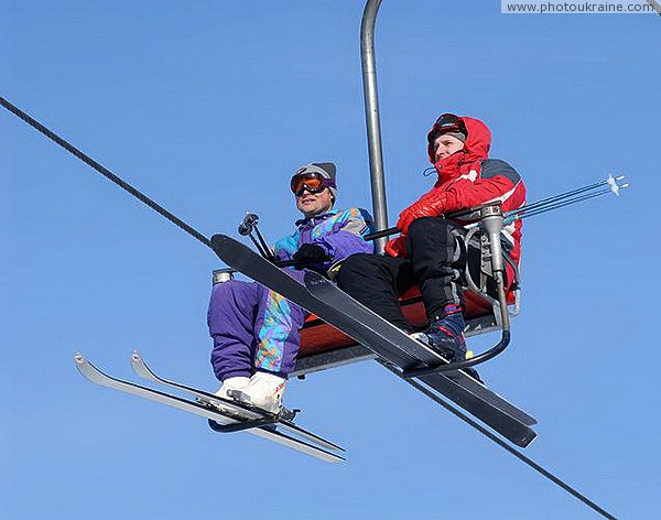 Bukovel. On a 2-chair lift Ivano-Frankivsk Region Ukraine photos