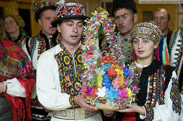 Verkhovyna. Multicolor Hutsul wedding Ivano-Frankivsk Region Ukraine photos