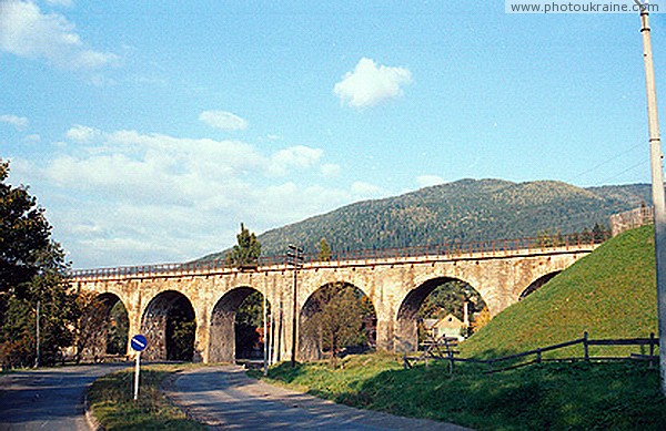 Vorokhta. Railway viaduct Ivano-Frankivsk Region Ukraine photos