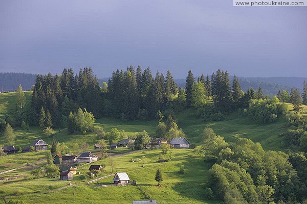 Vorokhta. Village landscape Ivano-Frankivsk Region Ukraine photos