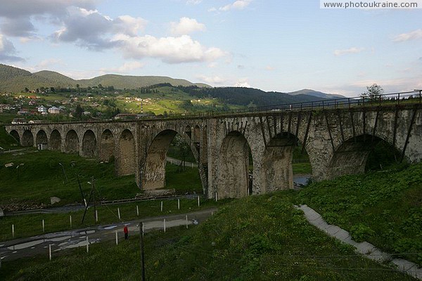 Vorokhta. Abandoned railway bridge Ivano-Frankivsk Region Ukraine photos